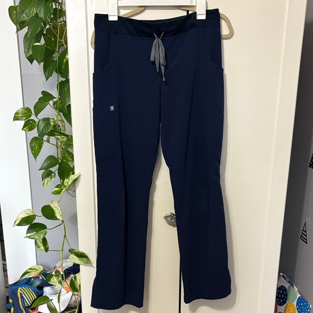 Figs Navy Women's Boot Cut Scrubs